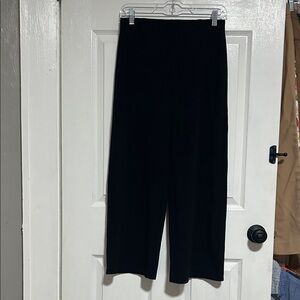 LOFT Black Wide Leg Women's Pants- elastic waist
